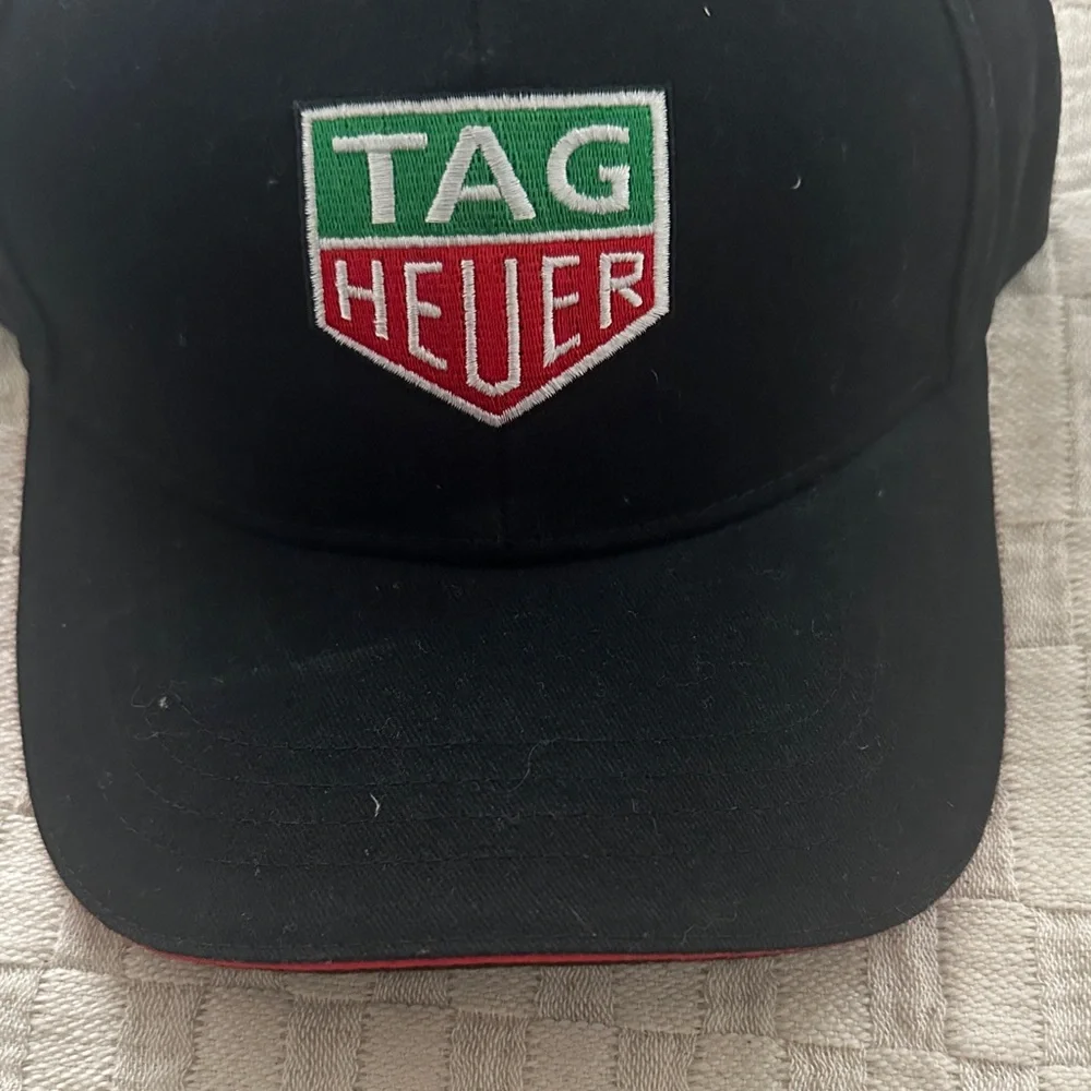 TAG Heuer Black Cap with Green and Red Logo - Picture 5 of 5